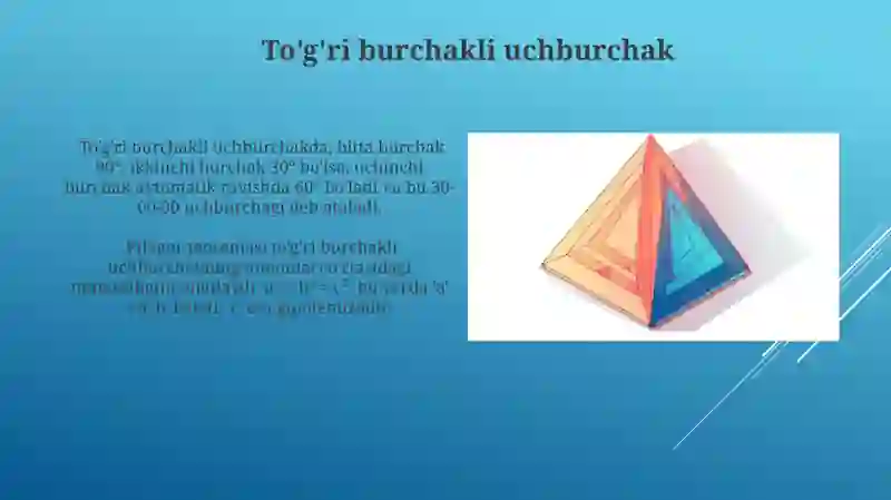 Uchburchakning turlari 3