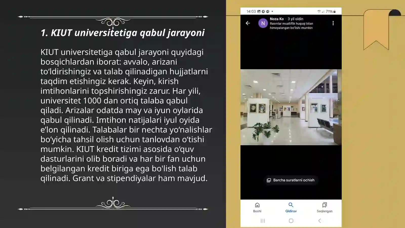 KIMYO Xalqaro Universiteti 3
