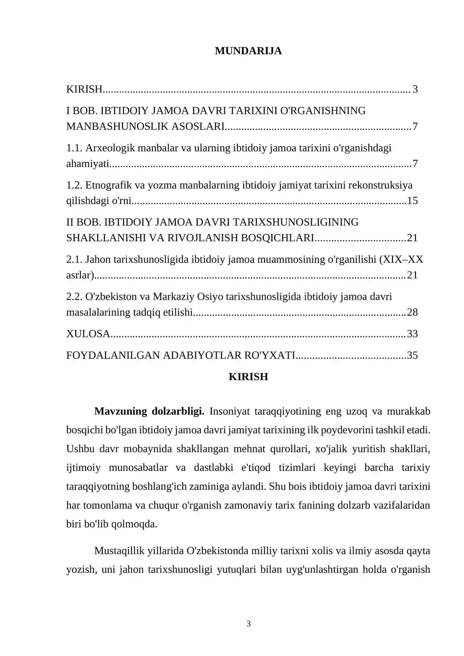 ibtidoiy jamoa davri tarixining manbashunosligi va tarixshunosligi 3