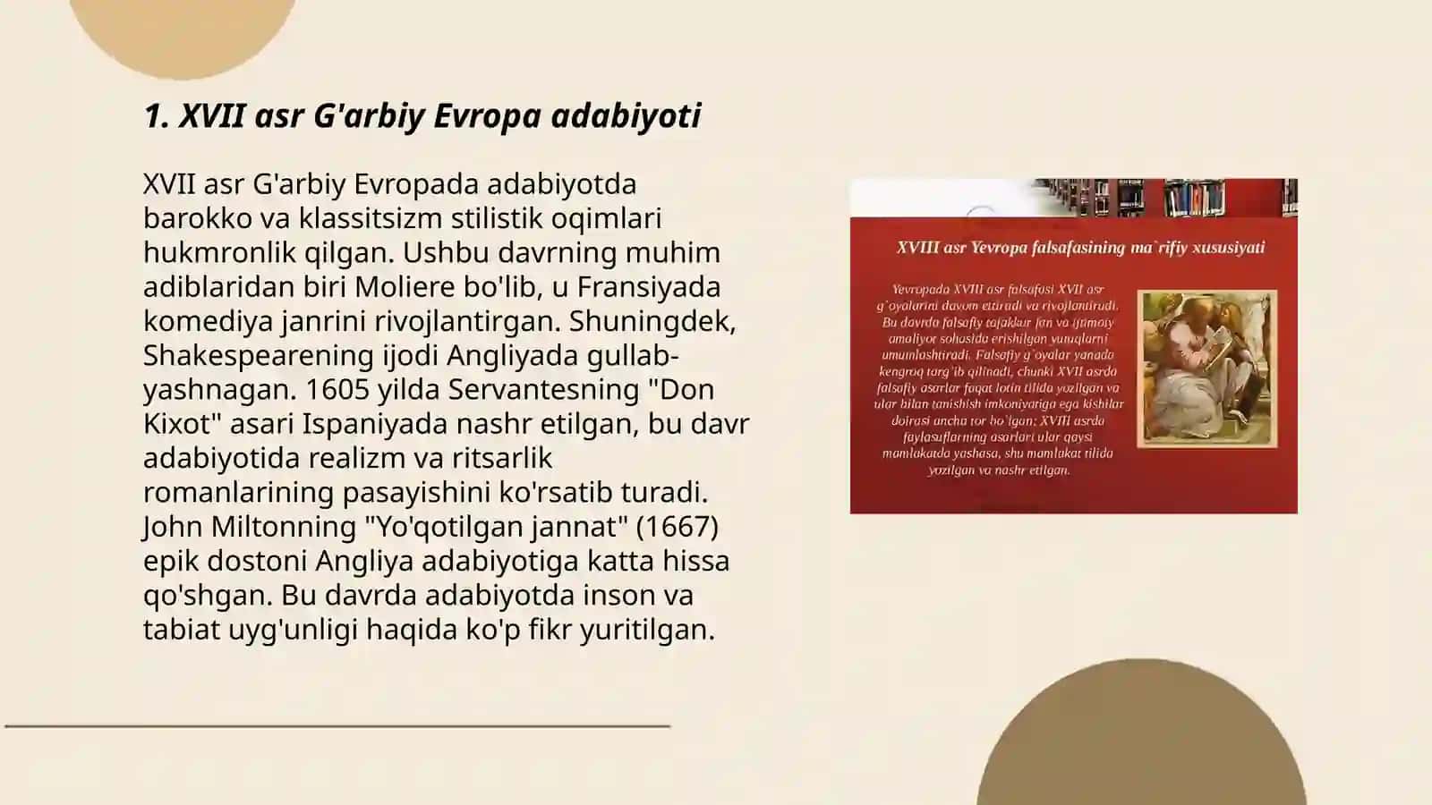 XVII-XVIII-asrlar sharq va g'arb adabiyoti 3