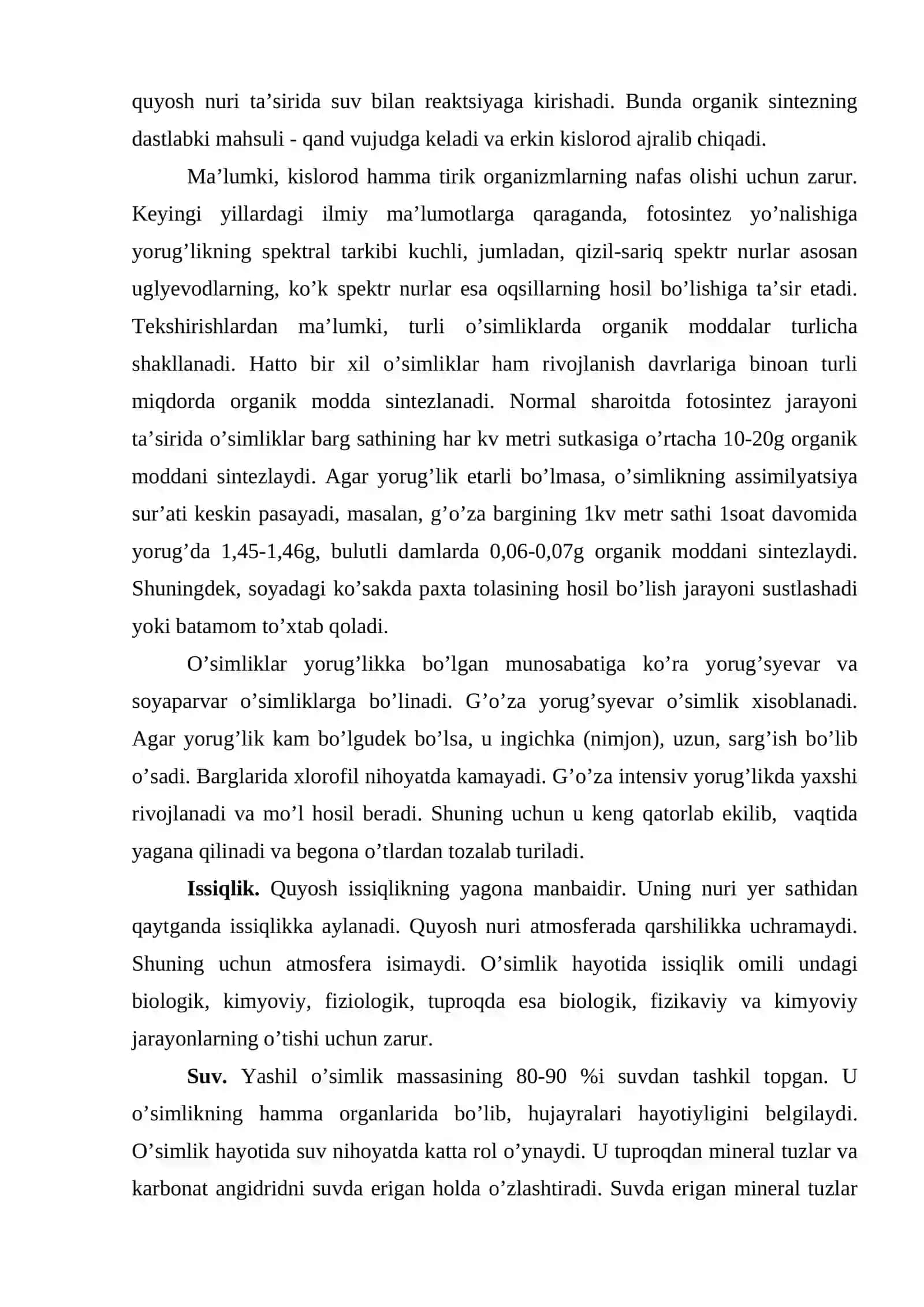 O’simlikning yashаsh shаroitlаri vа dehqonchilik qonunlаri 3