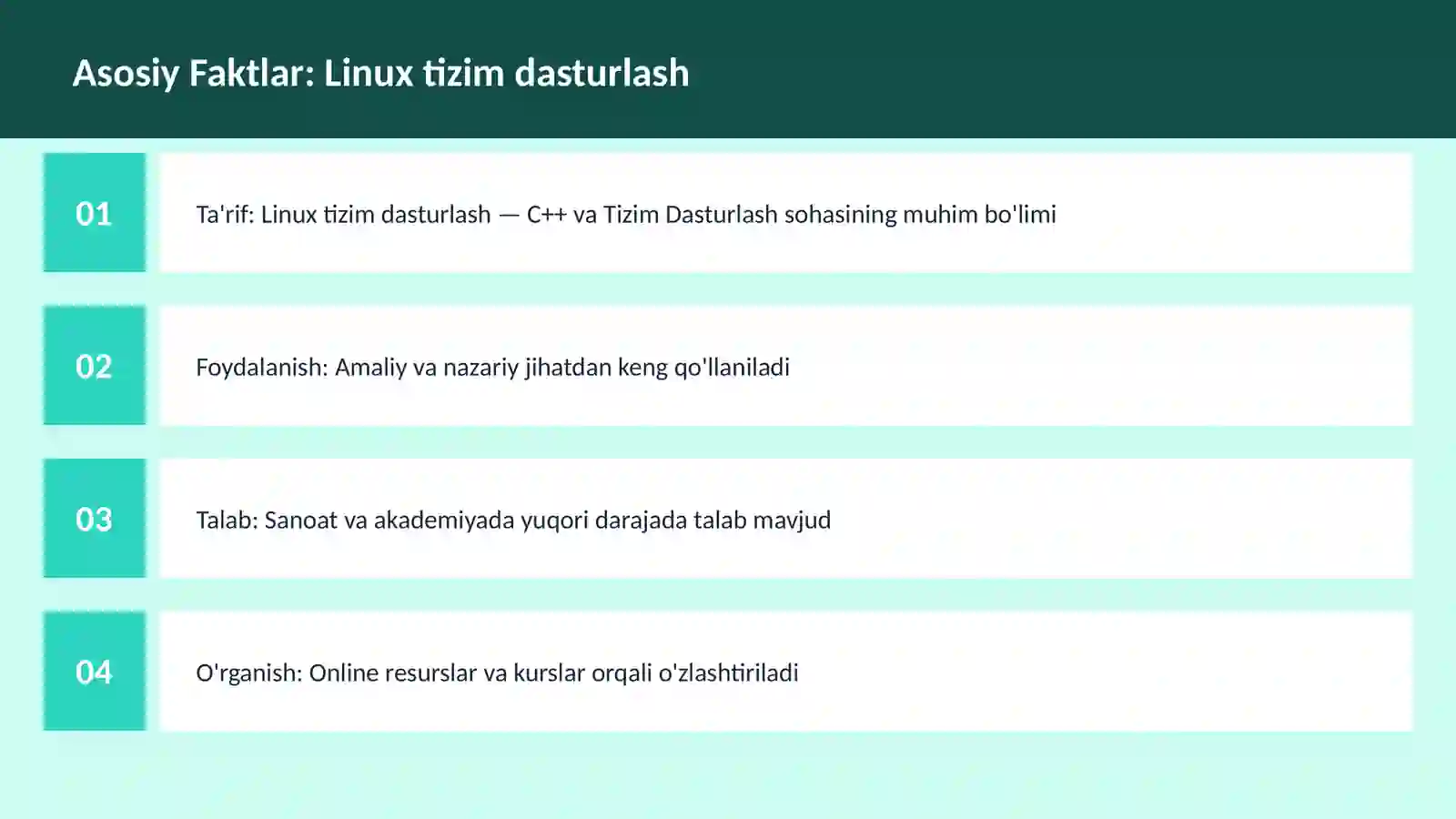 Linux tizim dasturlash 3