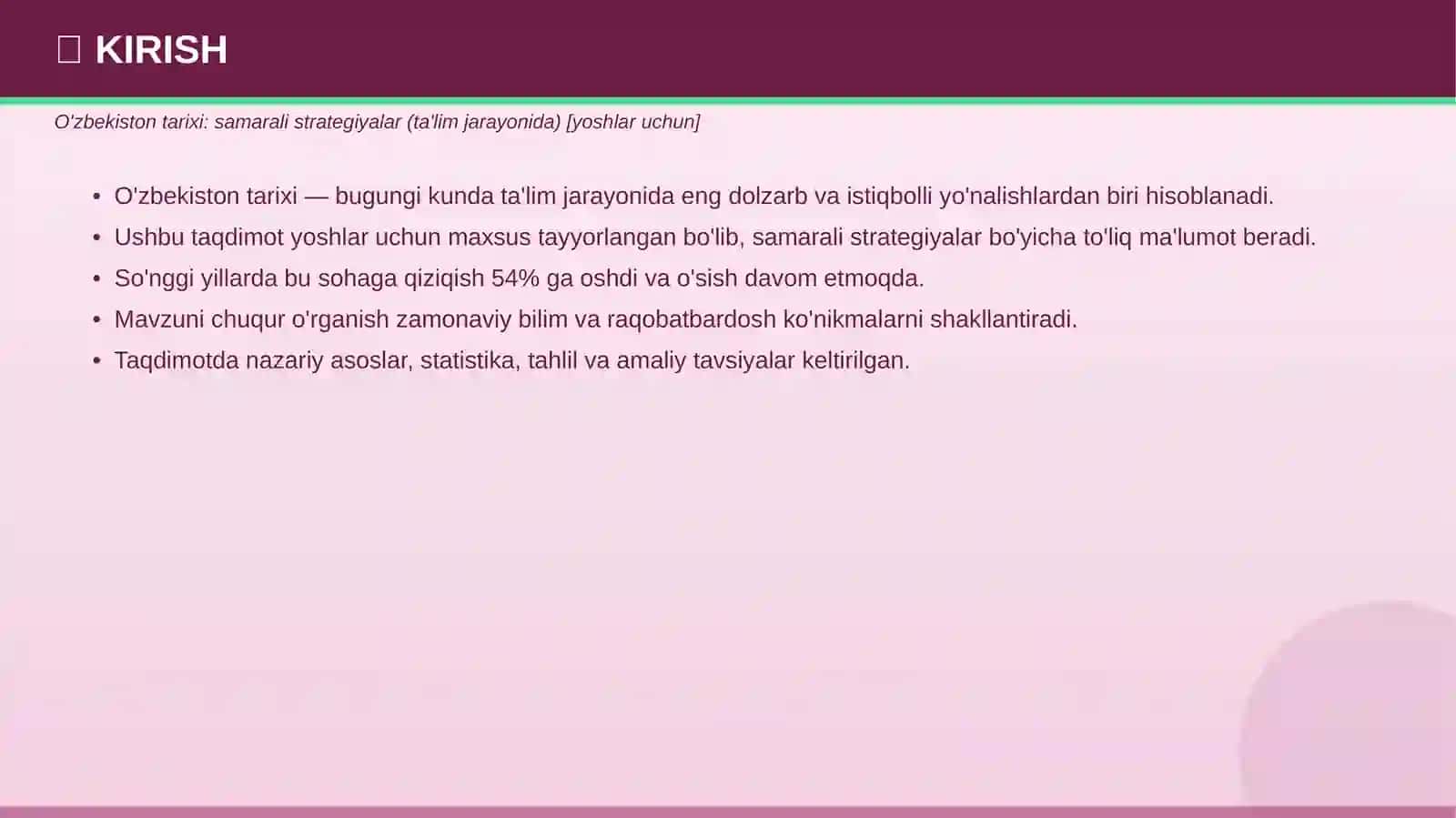 O'zbekiston tarixi: samarali strategiyalar (ta'lim jarayonida) [yoshlar uchun] 3