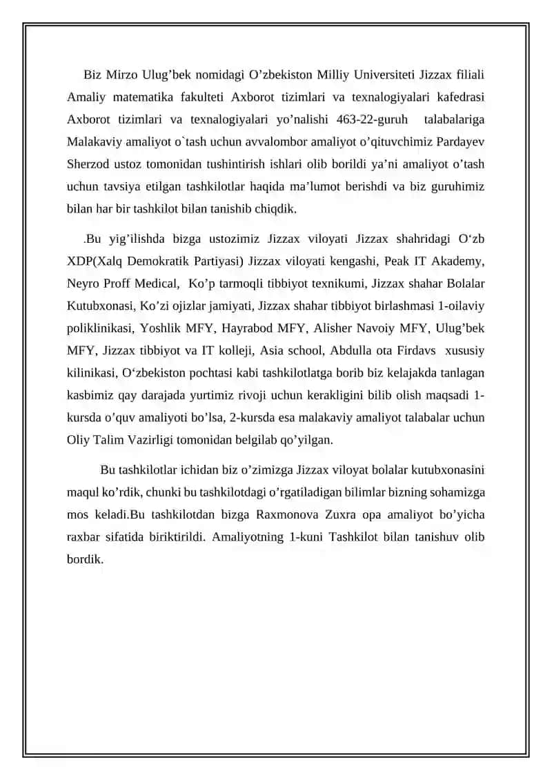 Axborot tizimlari va texnalogiyalari yo’nalishi 3
