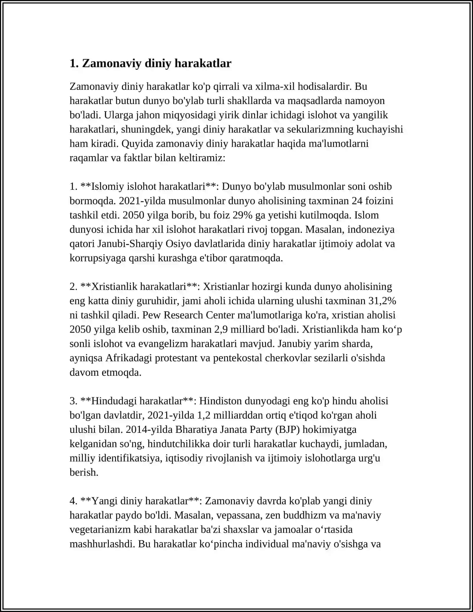 YANGI DINIY TA'LIMOTLAR VA SEKTALAR 3