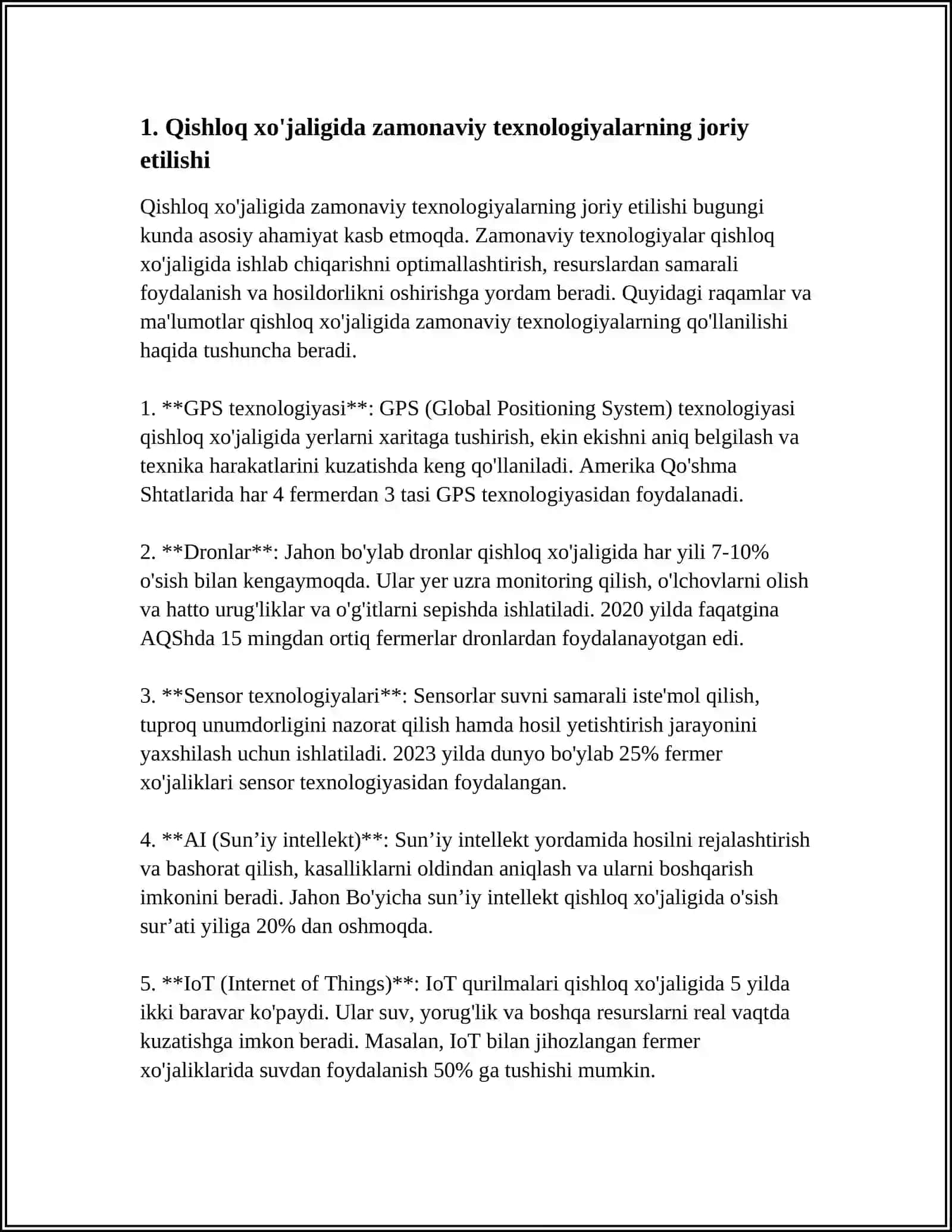 MUSTAQILLIK YILLARIDA QISHLOQ XO’JALIGI VA SANOAT SOHASIDAGI O’ZGARISHLAR 3