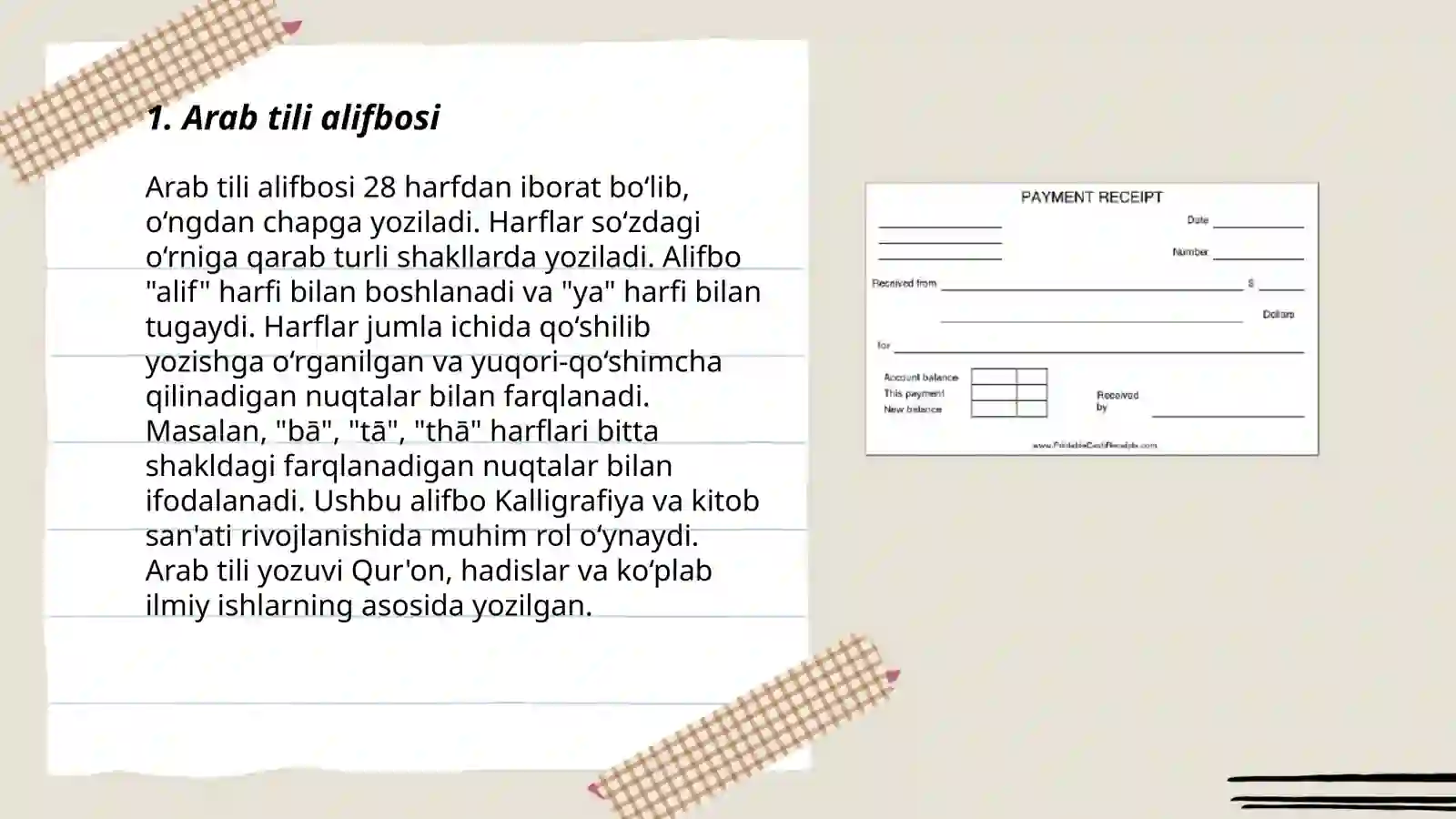 Arab tili grammatikasini õrgatish 3