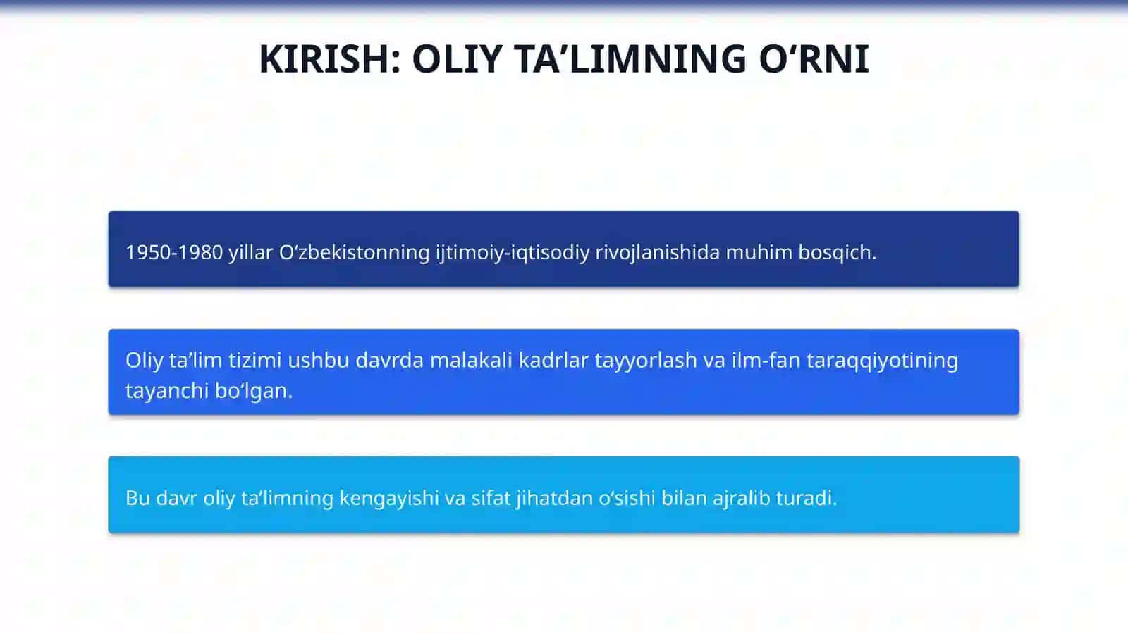 1950-1980 yillarda Oʻzbekistonda oliy taʼlim 3
