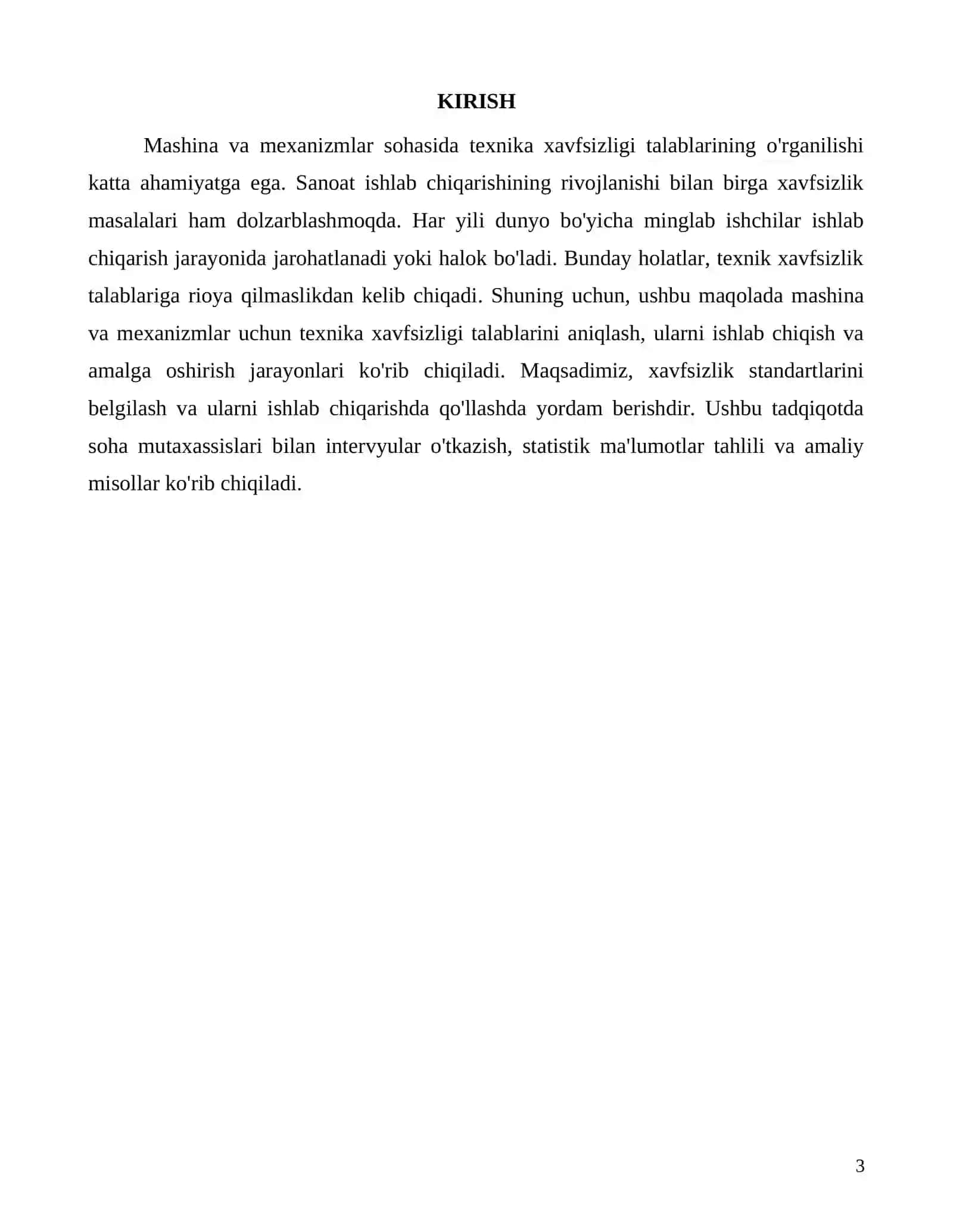 Mashina va mexanizmlar uchun texnika xavfsizligi talablari 3