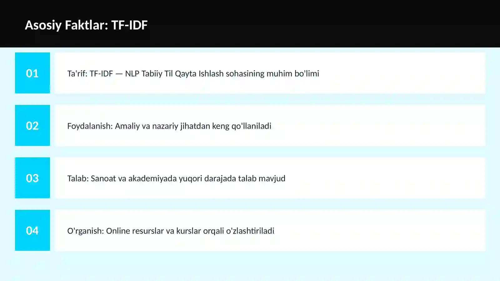 AI | NLP TABIIY TIL QAYTA ISHLASH 3