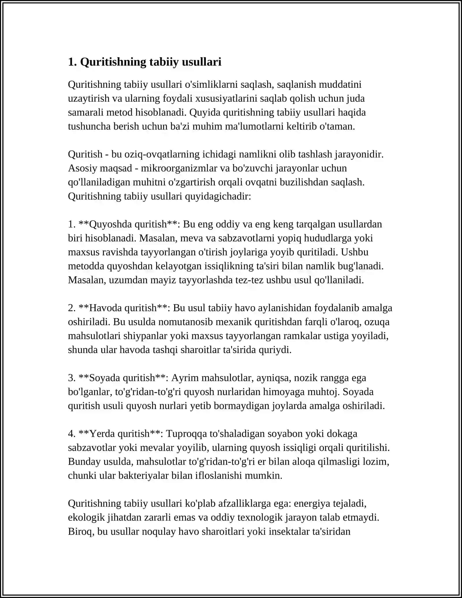 QURITISHNING MAXSUS TURLARI 3