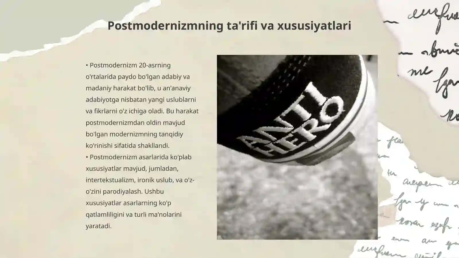 Postmodernizm Jahon adabiyoti 3