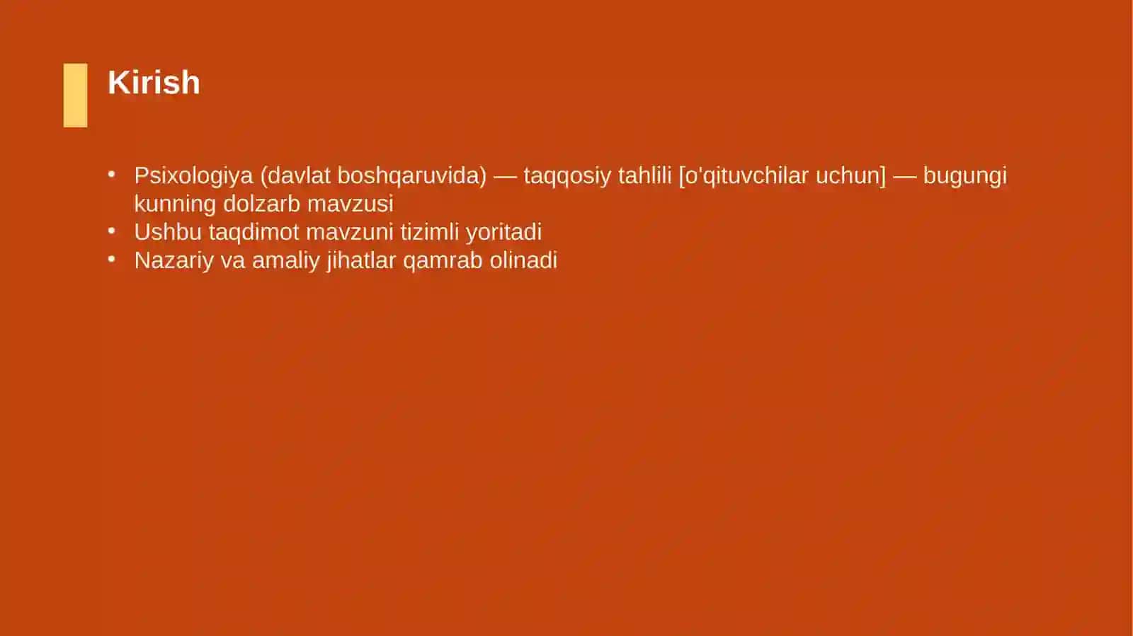 Psixologiya (davlat boshqaruvida) — taqqosiy tahlili [o'qituvchilar uchun] 3