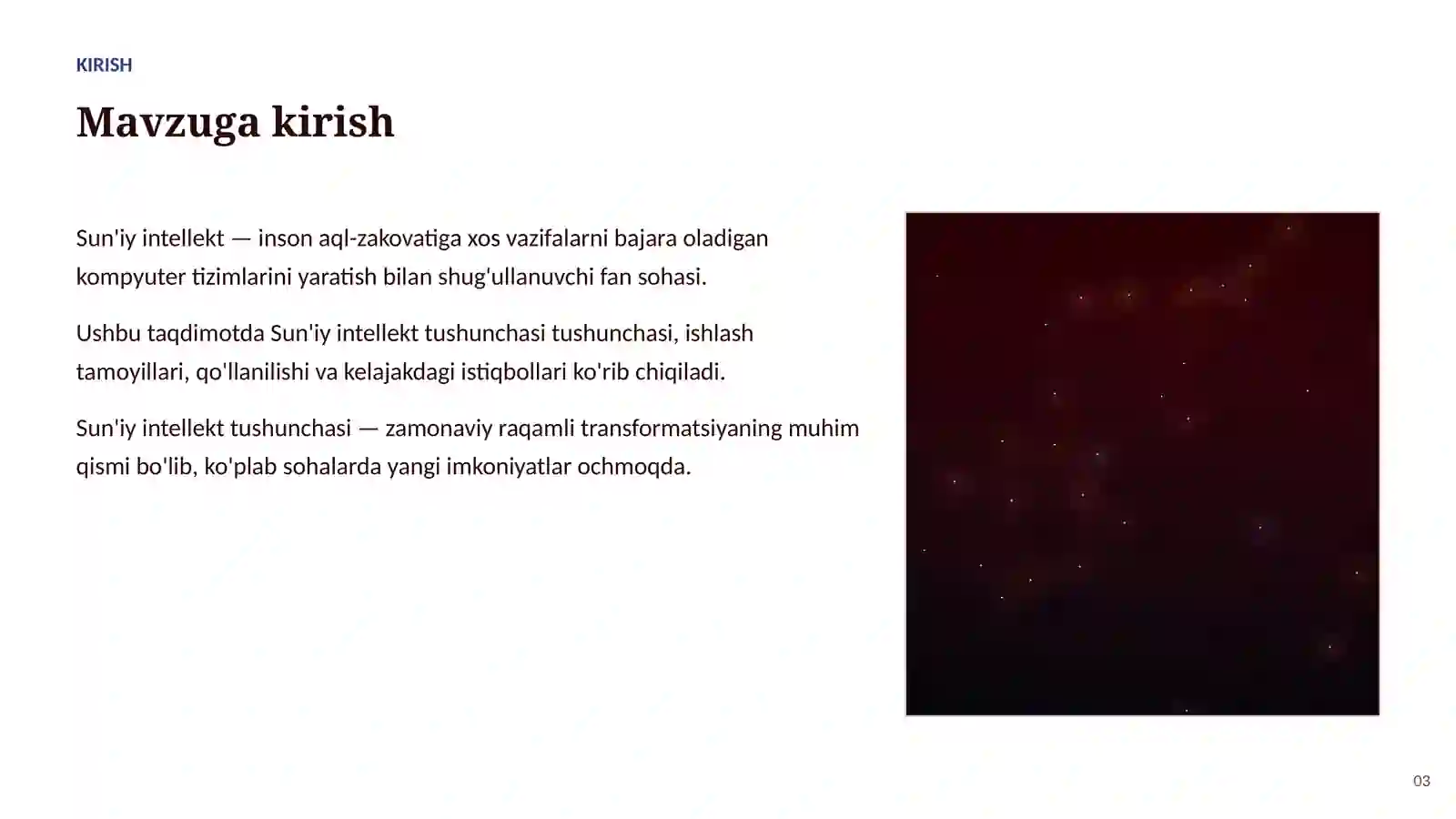 SUN'IY INTELLEKT ASOSLARI 3