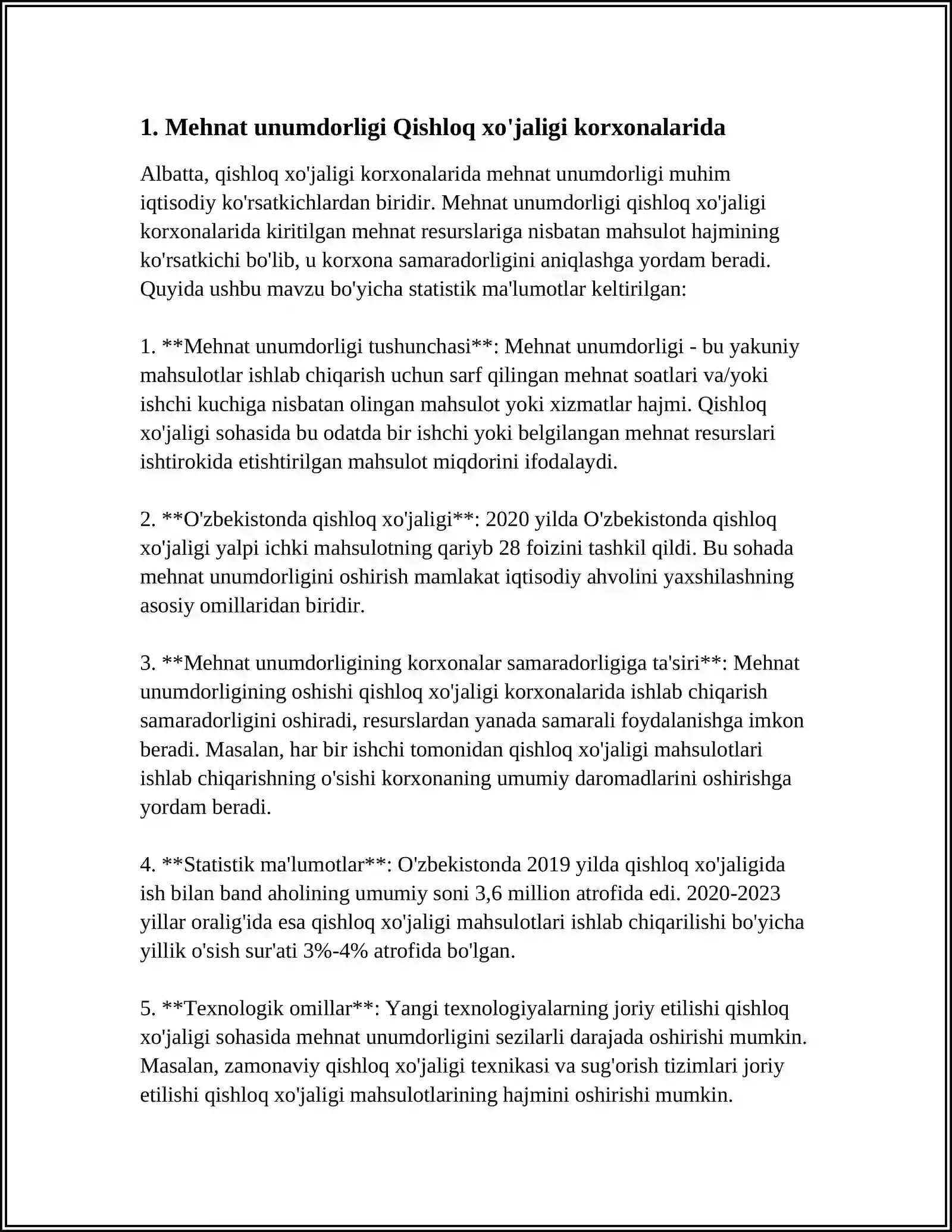 QISHLOQ XO'JALIGI KORXONALARIDA MEHNAT OMILLARI TAHLILI 3