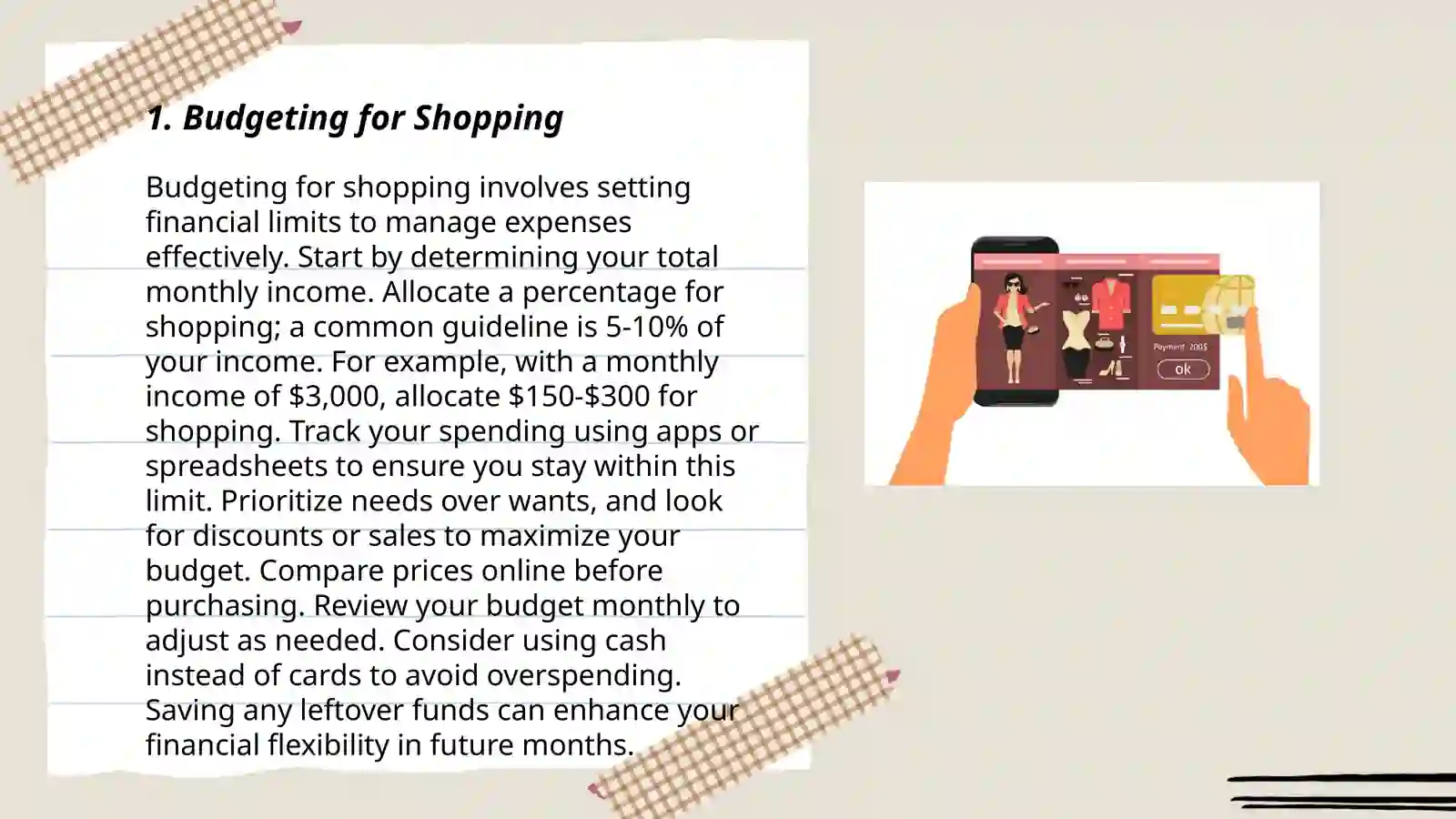 Budgeting for Shopping 3