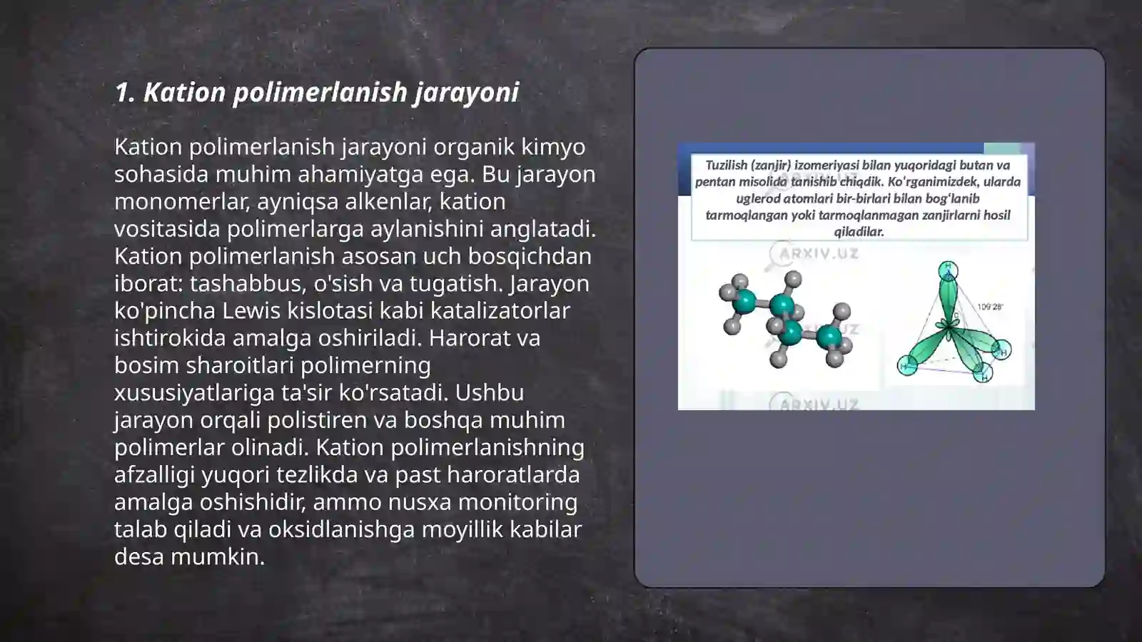 Ionli polimerlanish turlari 3