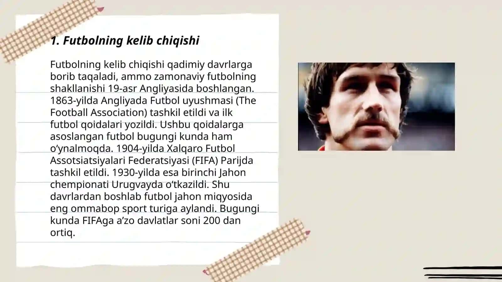 Futbol tarixi va qoidalari 3
