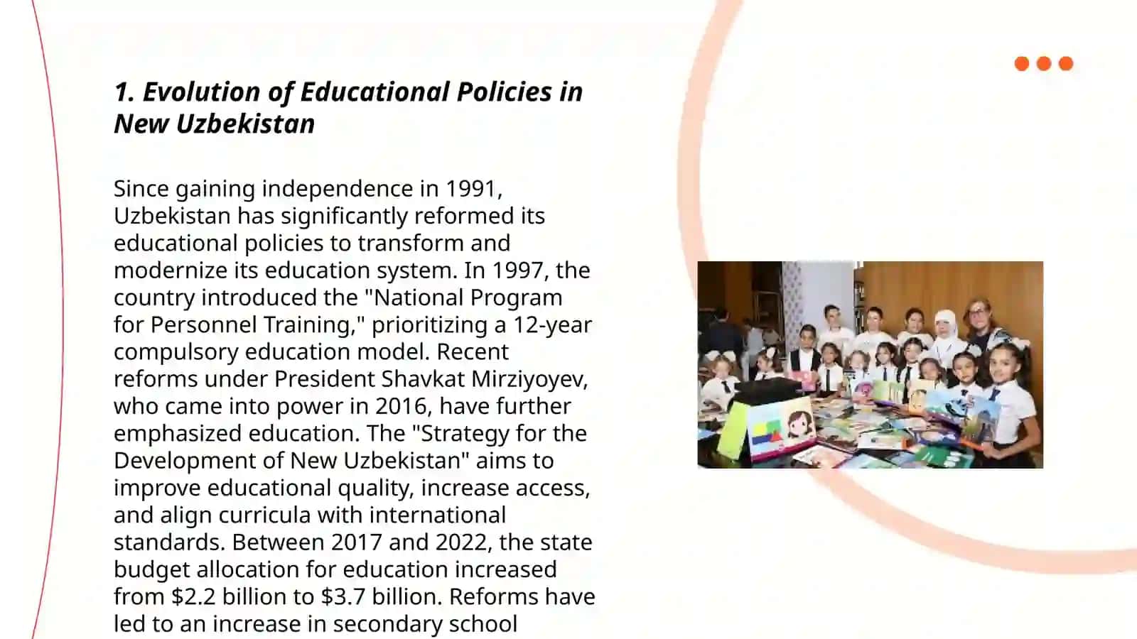 Reforms in Modern Education and Science in New Uzbekistan: The Role and Importance of Students and Youth 3