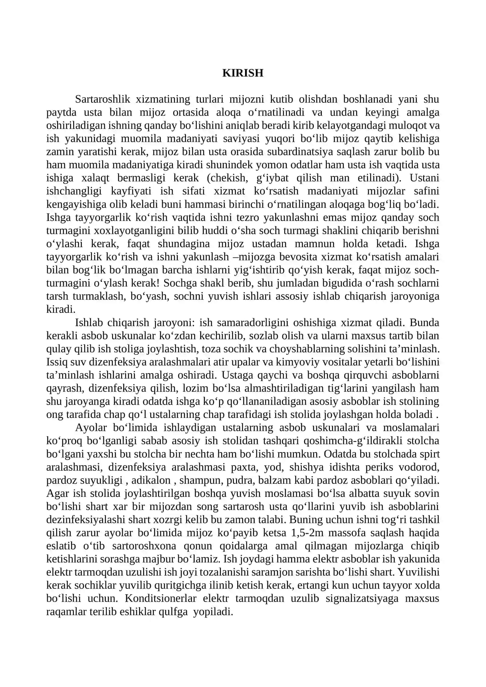 Manikyur va pedikyur ishlari oʻquv amaliyoti O‘QITISH MATERIALLARI TO‘PLAMI 3