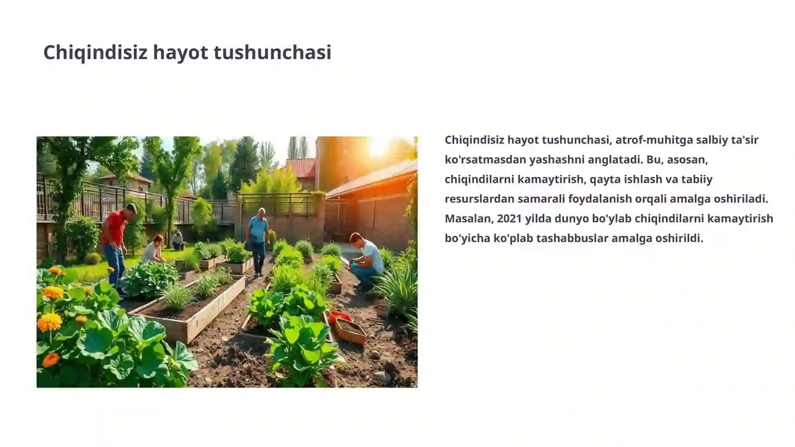 Chiqindisiz Hayot Ekologik Pr fani 3