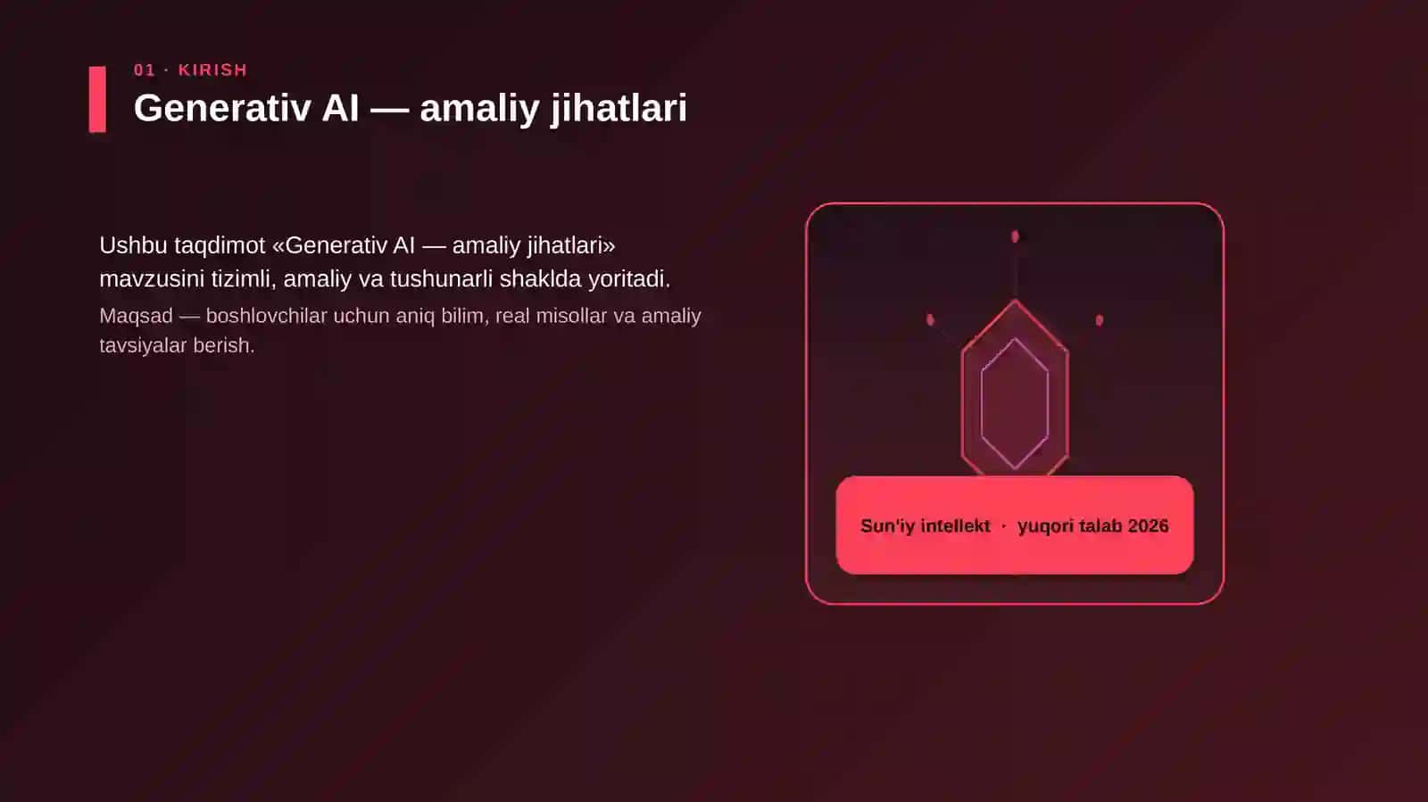 Generativ AI — amaliy jihatlari 3