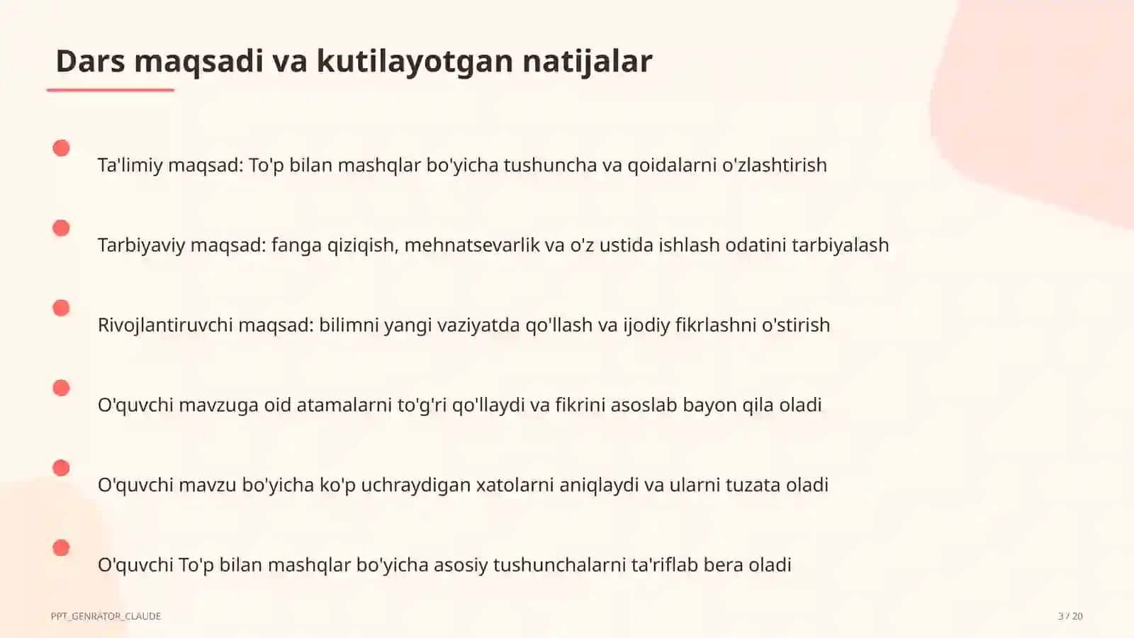 To'p bilan mashqlar (2-sinf) 1