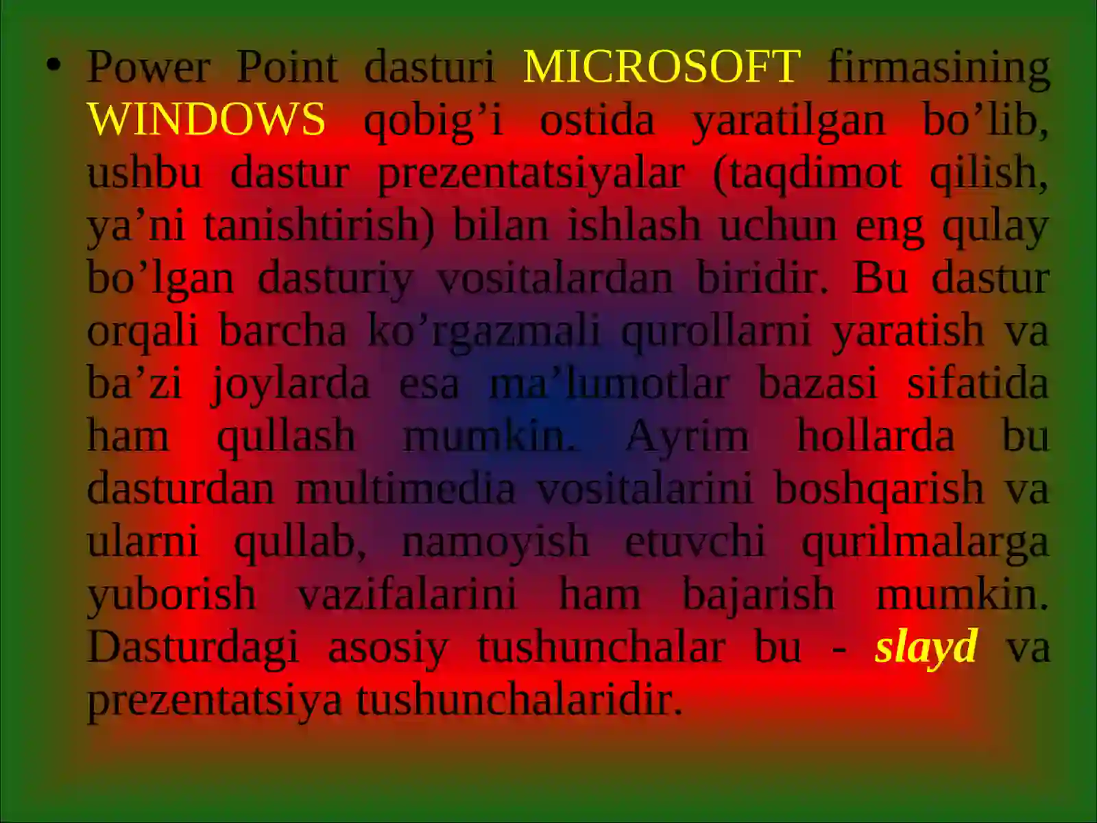 PОWER PОINTDASTURI 3