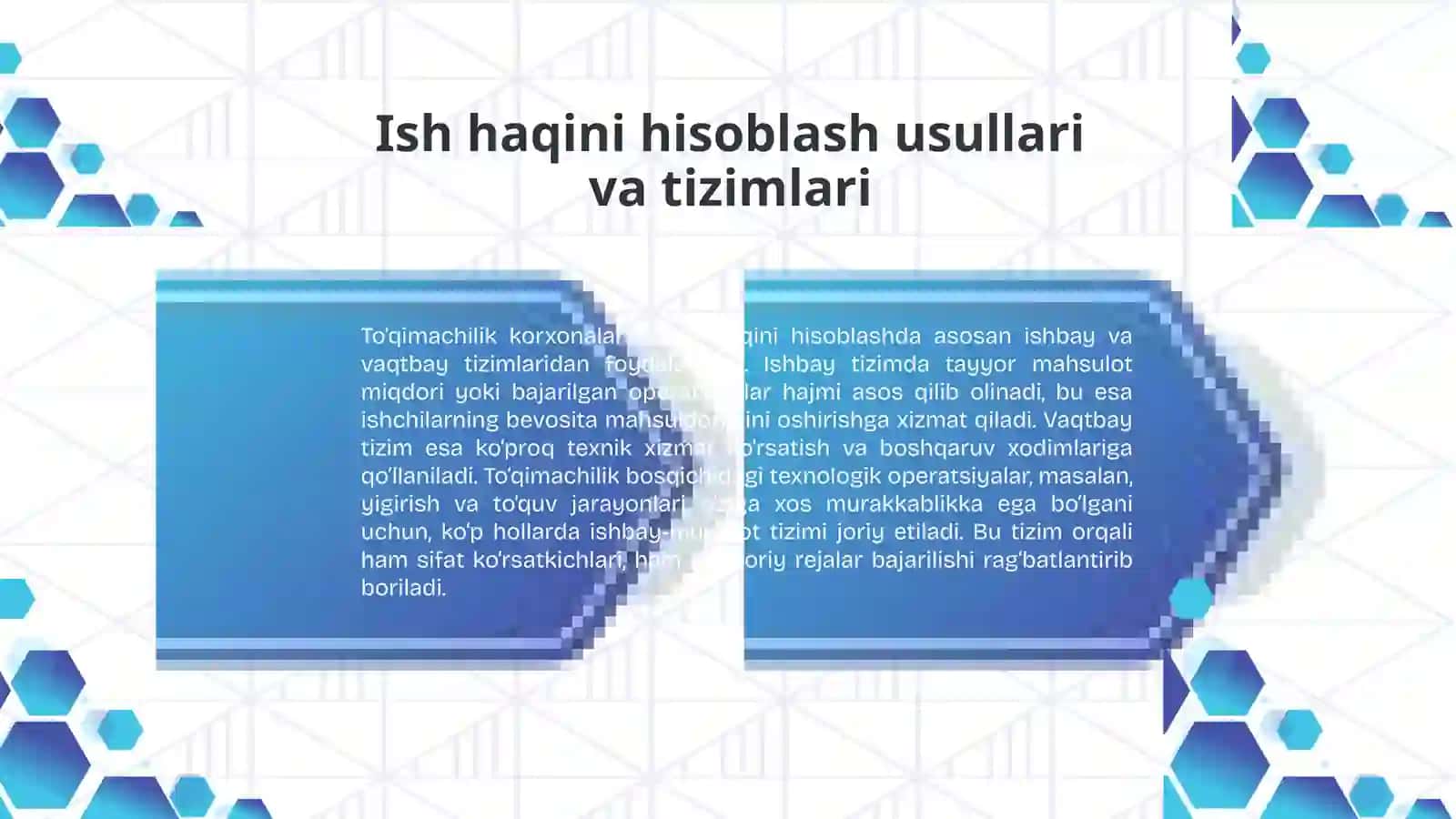 To‘qimachilik bosqichida ish haqi xarajatlarini hisoblash va boshqarish 3