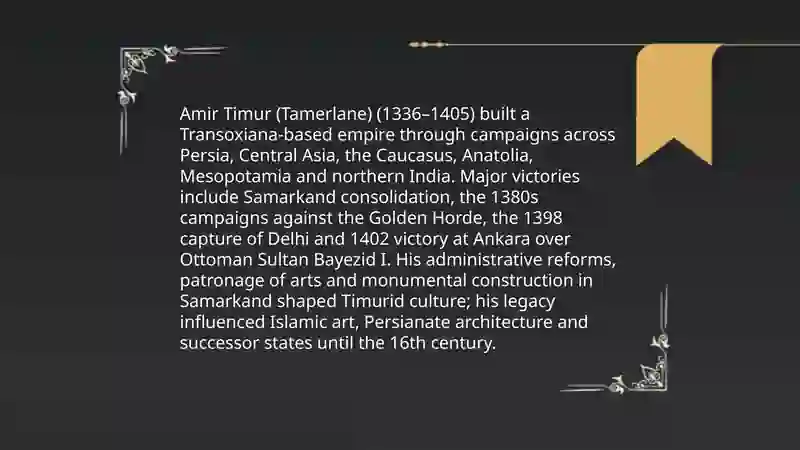 Amir Timur (Tamerlane) 3