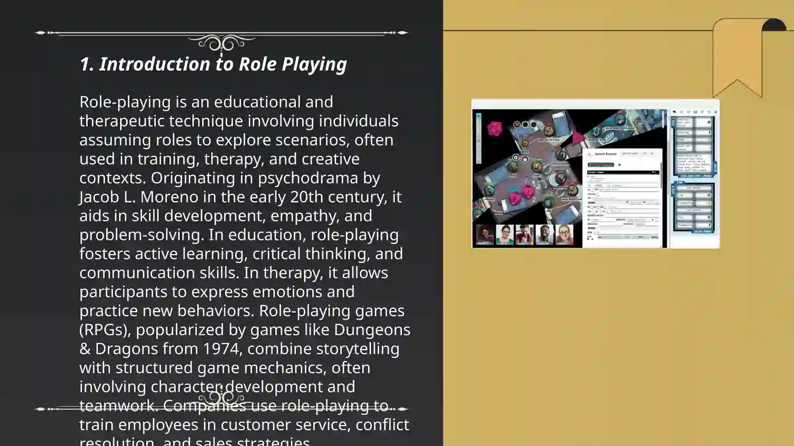 Role playing PPT 3