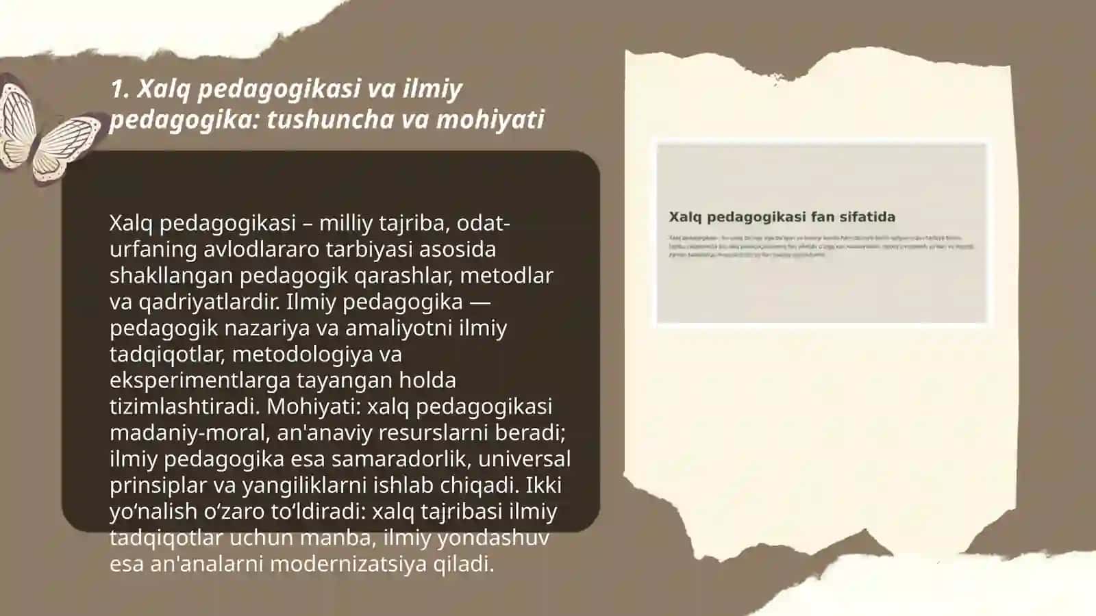 Xalq pedagogikasi-ilmiy pedagogikaning asosi 3