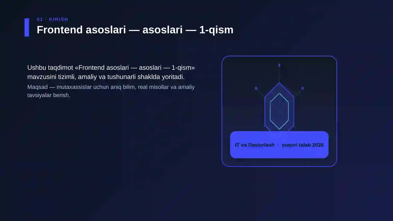 Frontend asoslari — asoslari — 1-qism 3