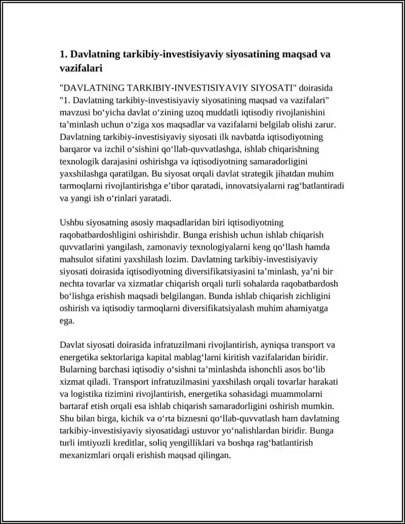 DAVLATNING TARKIBIY-INVESTISIYAVIY SIYOSATI 3