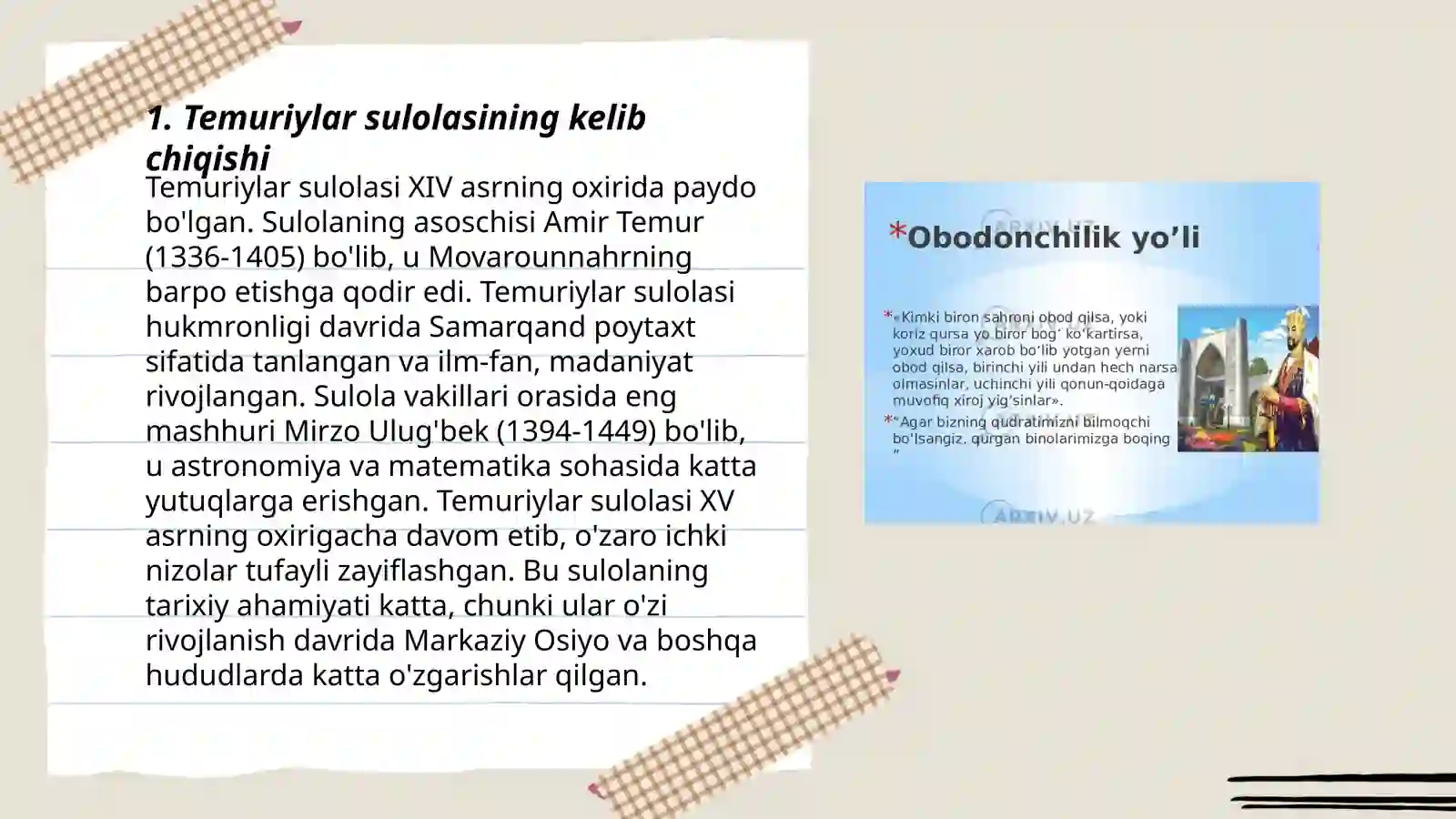 Temuriylar sulolasi 3