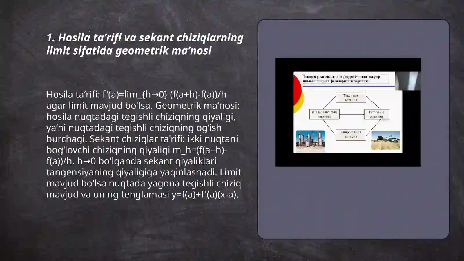 Hosila va uning  geometrik ma’nosi 3