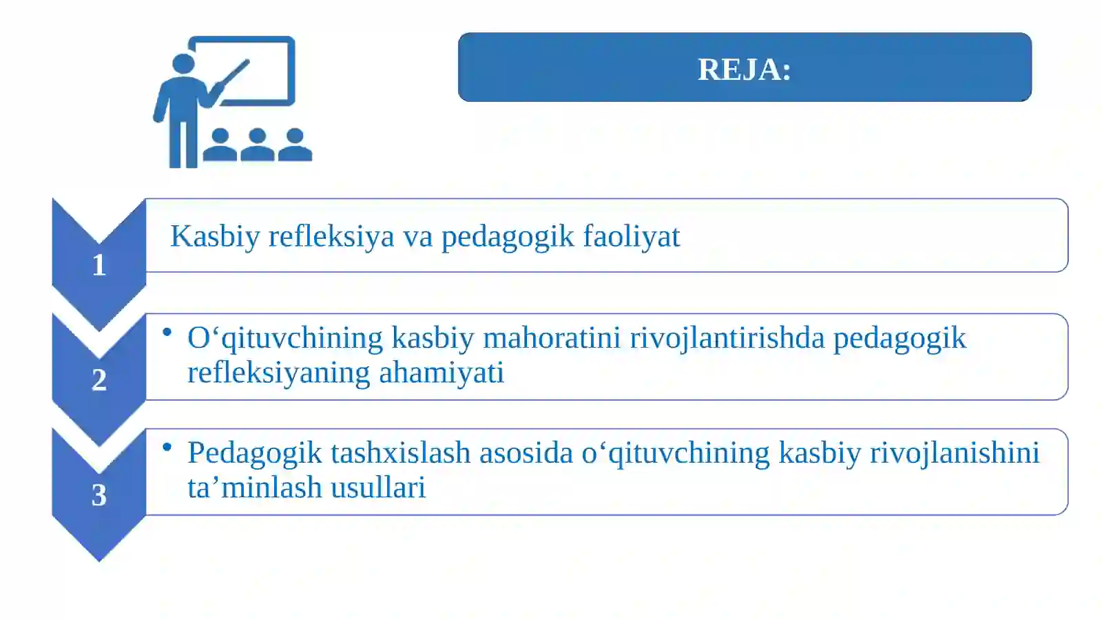O‘qituvchi pedagogik faoliyatida kasbiy refleksiyaning o‘rni 3