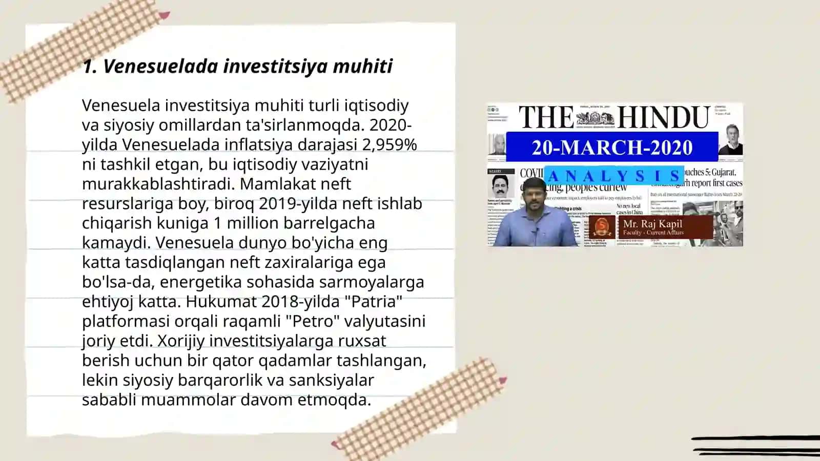 Venesuela investitsiya muhiti 3