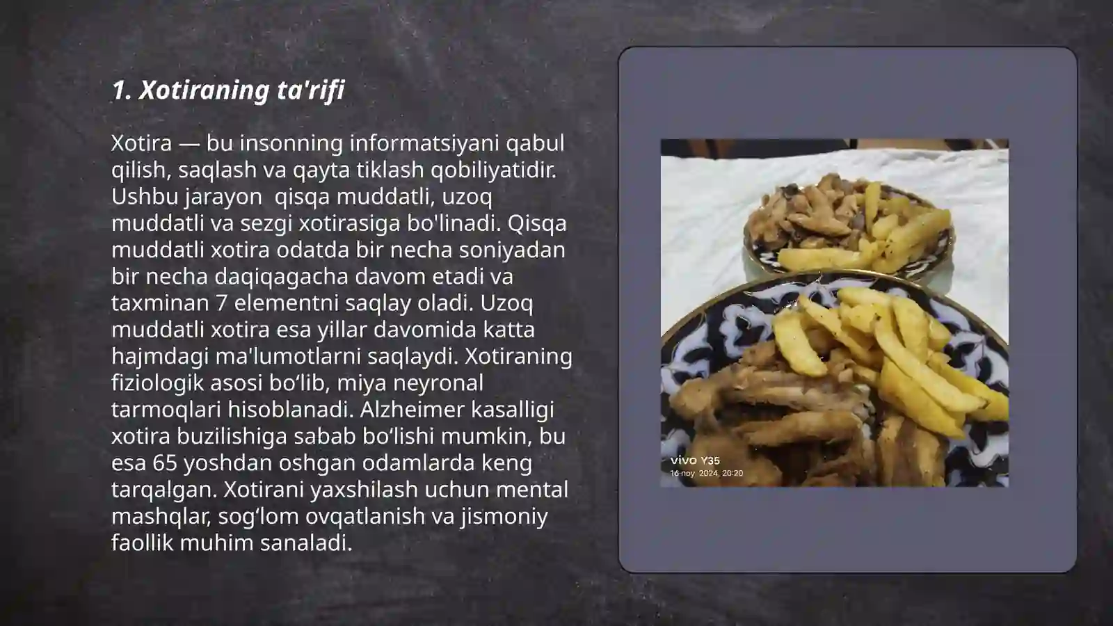 Xotira haqida tushuncha va uning nerv fiziologik asoslari 3
