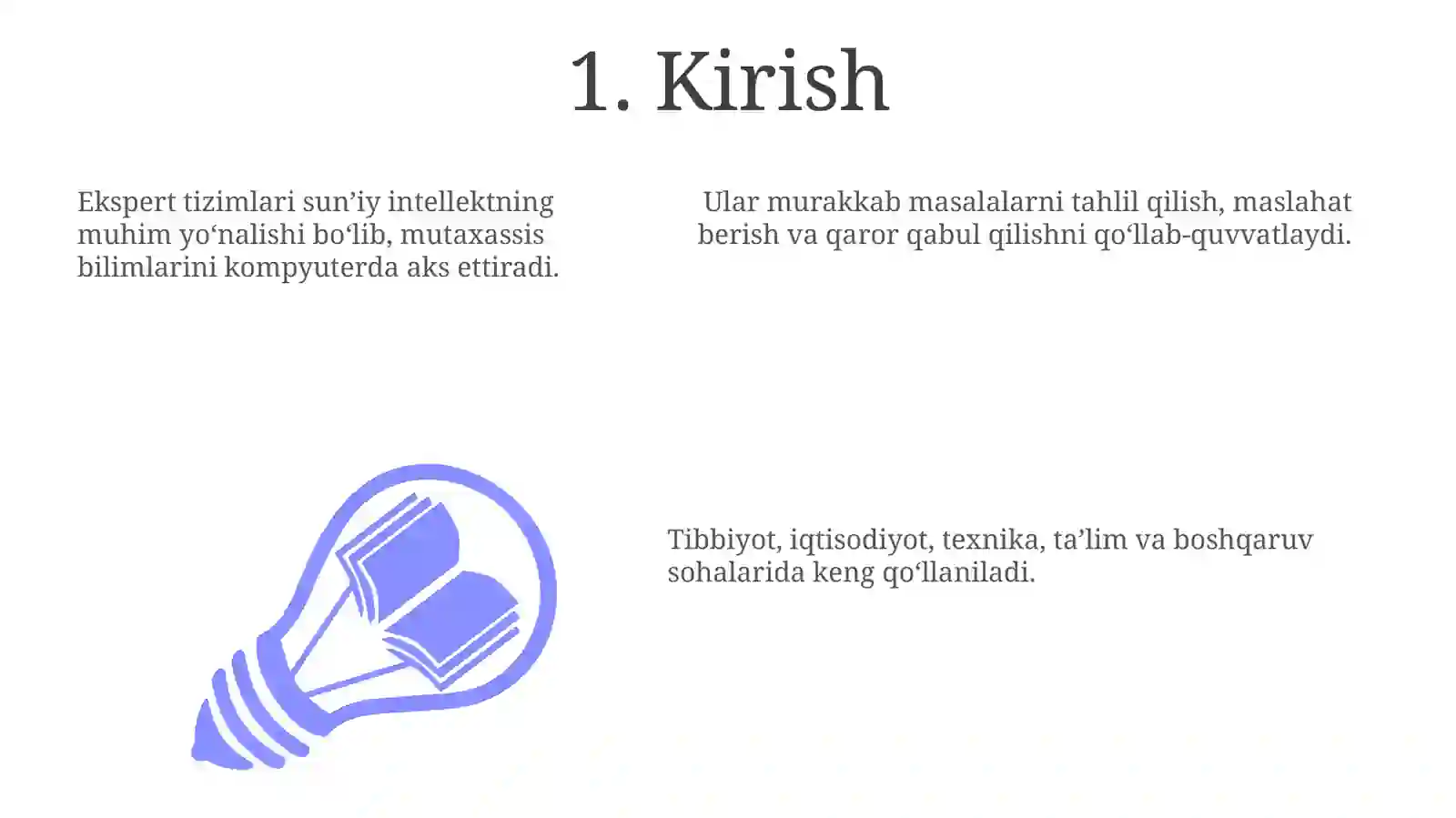 Ekspert tizimlari 3