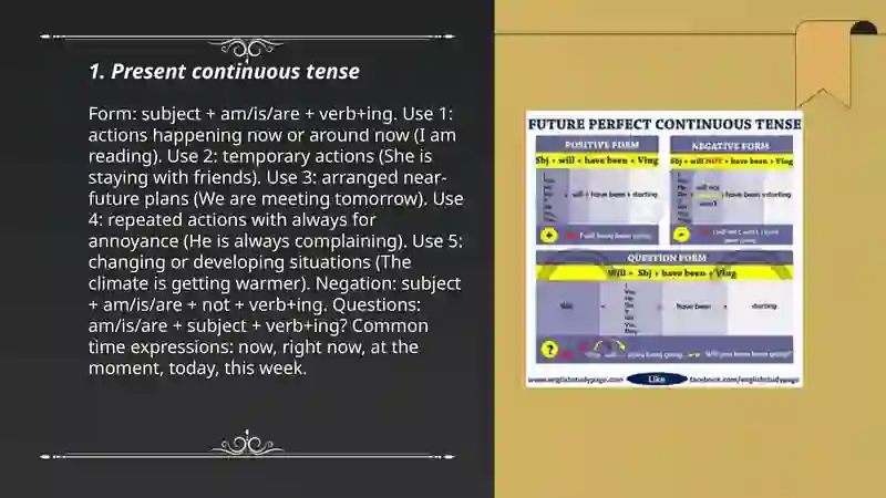 Continuous Tenses 3