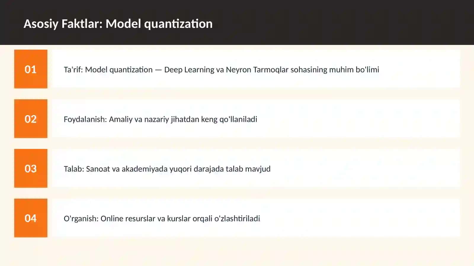 Model quantization 3