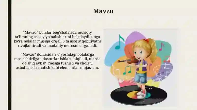 Maktabgacha ta'lim musiqiy tarbiyasi 3
