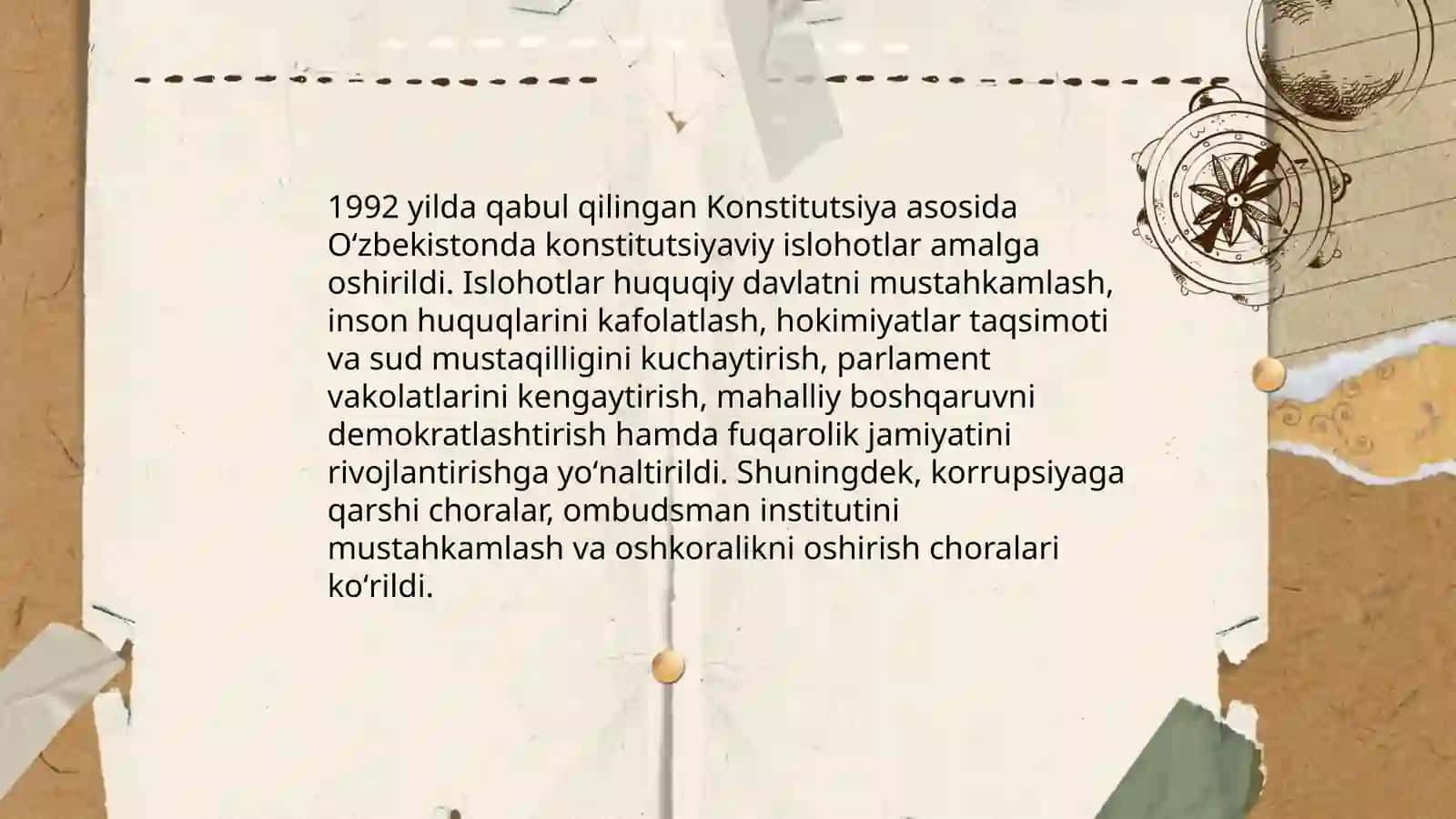 Oʻzbekiston demokratik fuqarolik jamiyati asoslarini shakllanishi amalga oshirilgan siyosiy islohotlar 3