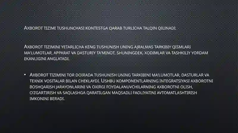 Axborot tizimi(AT) 3