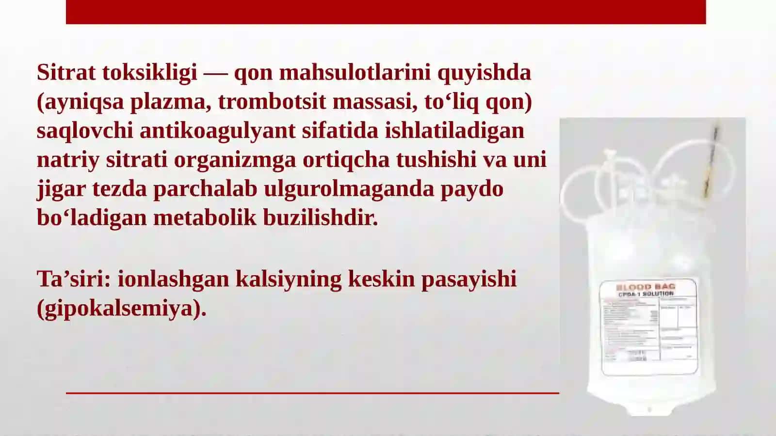 Sitratdan zaharlanish sabablari, klinikasi va klinikasi tashxisi 3
