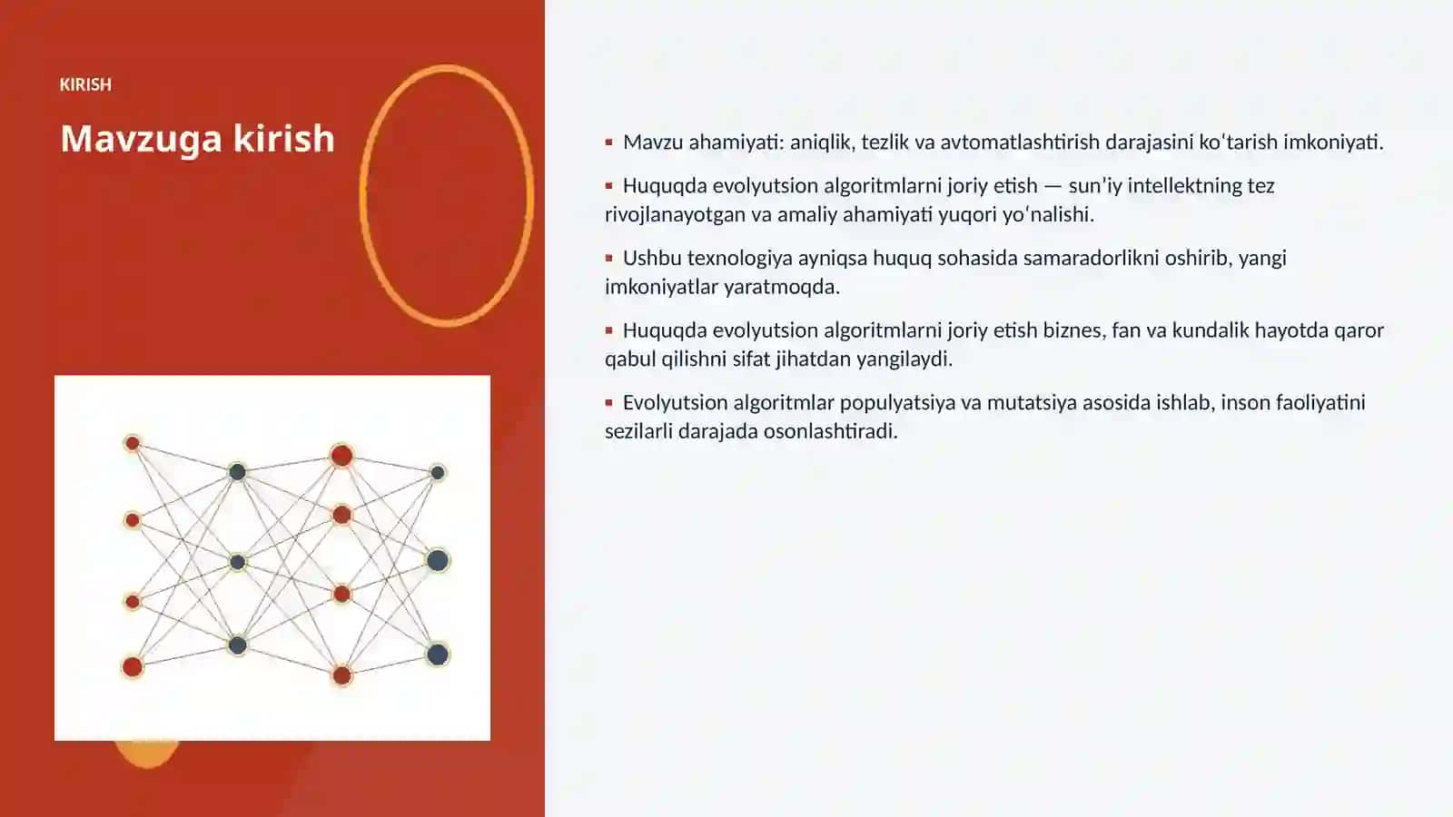 Huquqda evolyutsion algoritmlarni joriy etish 3