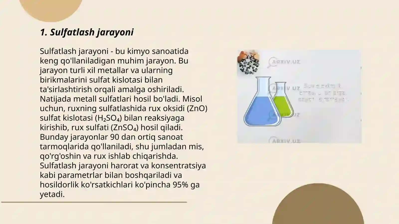 Sulfatlash va sulfirlash reaksiyalari asosida olinadigan dori preparatlari 3