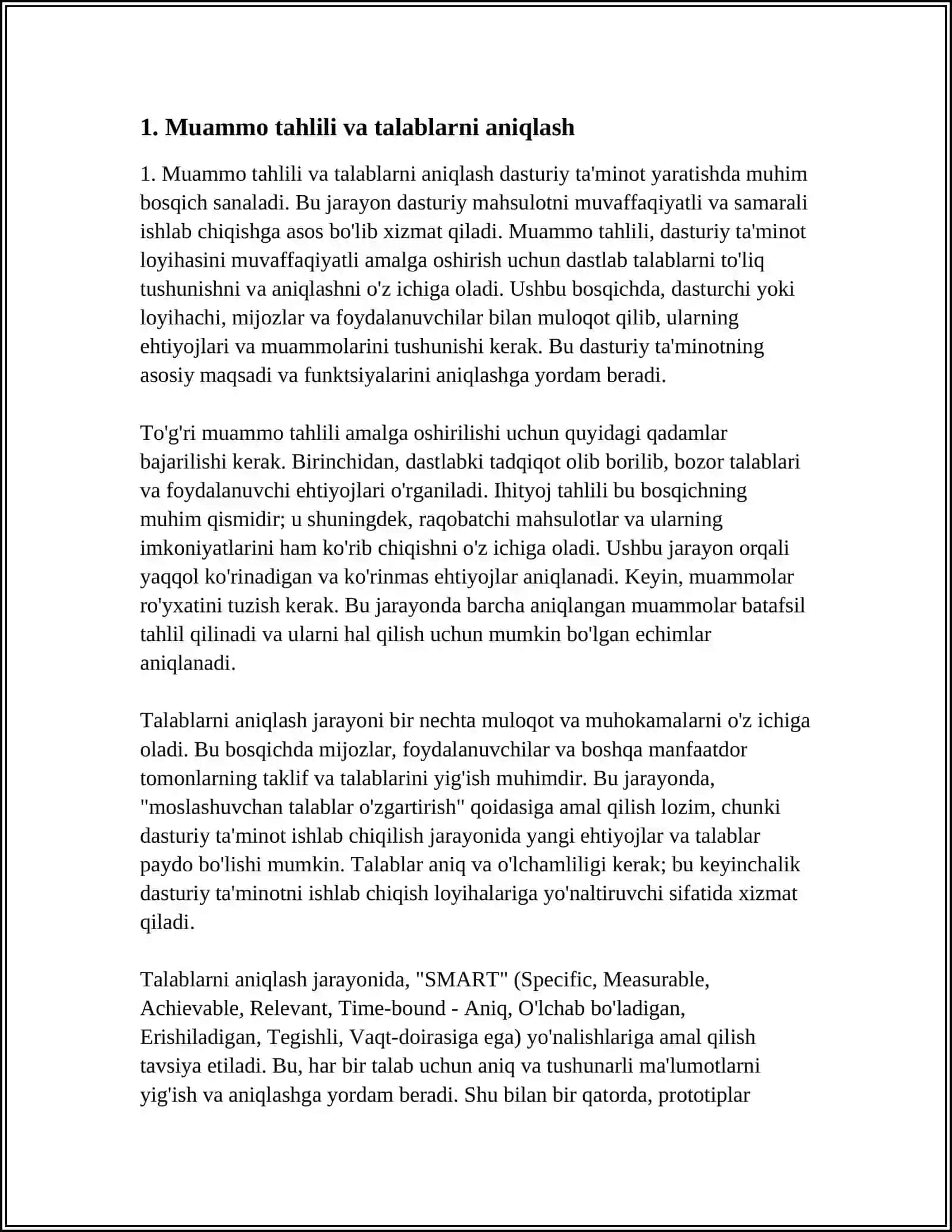 DASTURLASH. AMALIY MASALALARNI YECHISH MODULINI YARATISH 3