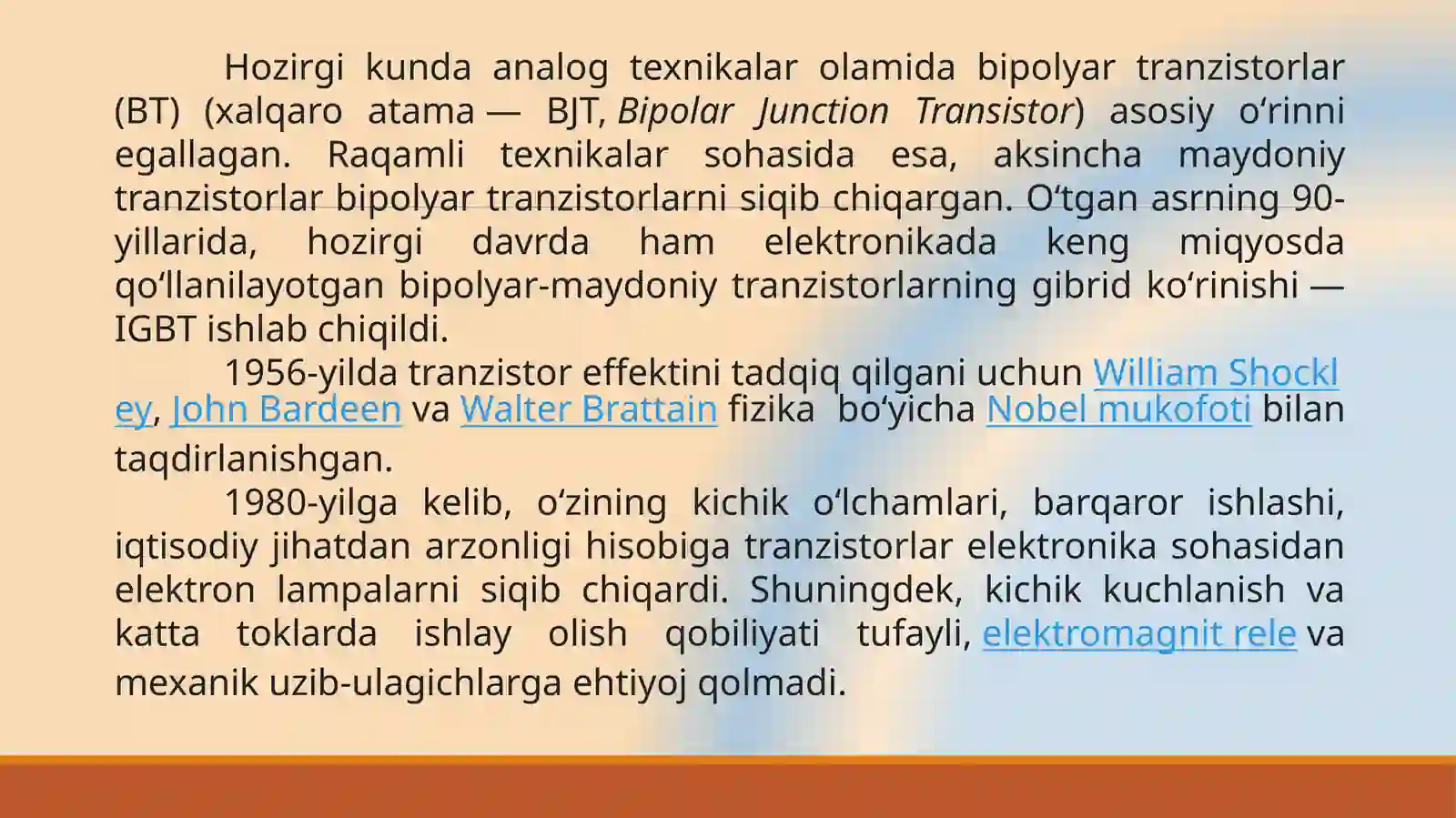 Bipolyar va maydonli tranzistorlar 3
